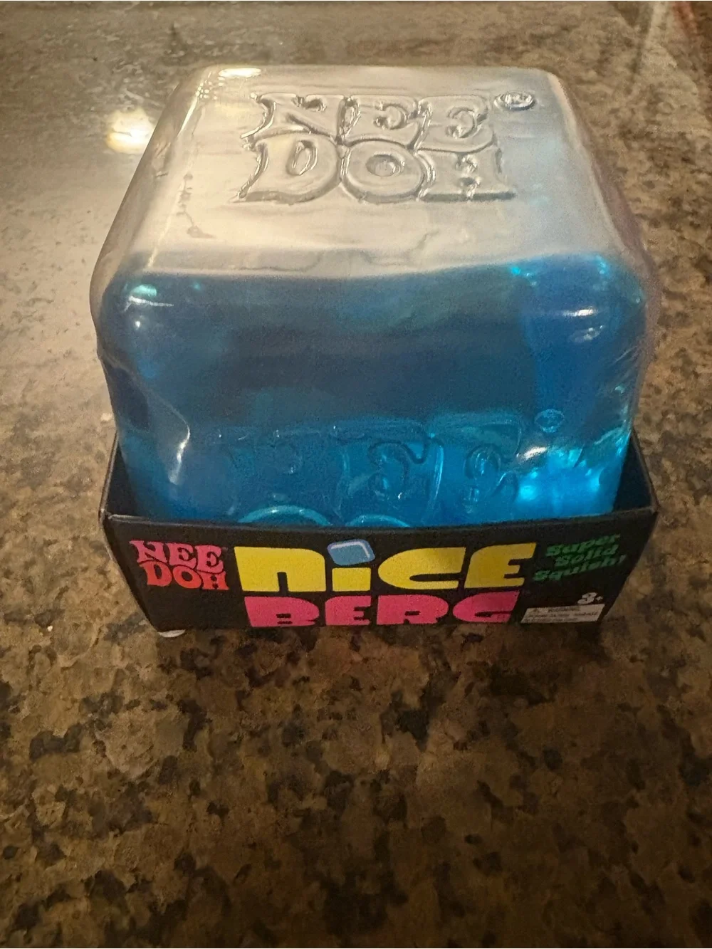 Dice Berg Super Solid Squish Toy - Blue